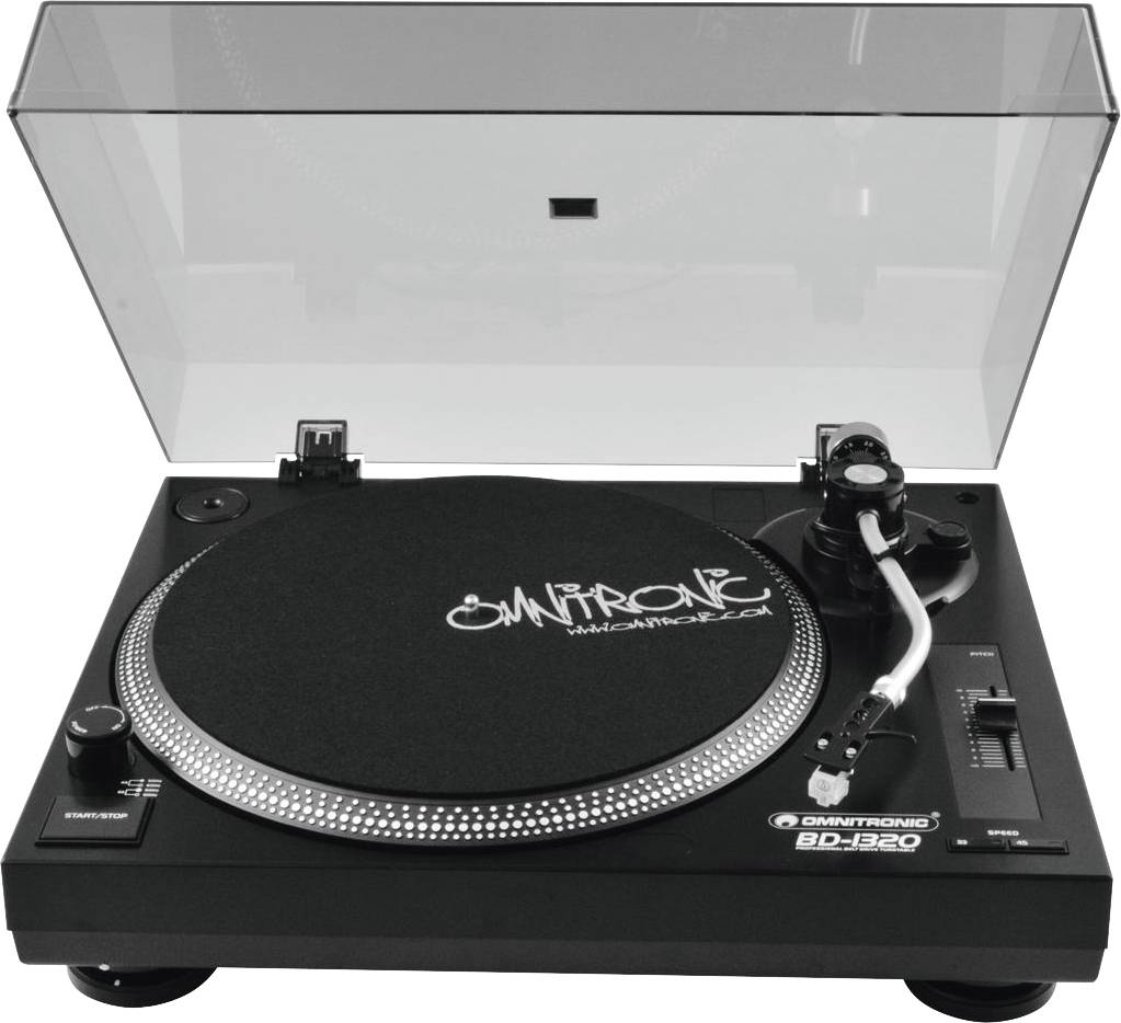 Omnitronic BD-1320 Platine entraînement par courroie noir