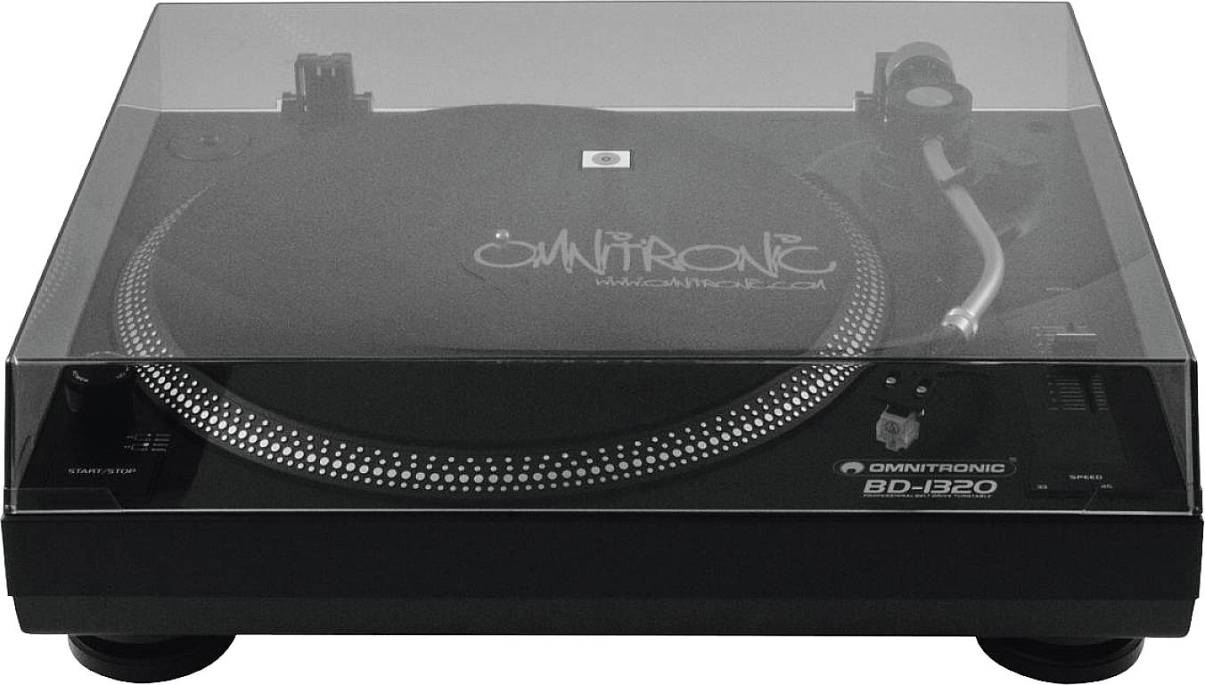 Omnitronic BD-1320 Platine entraînement par courroie noir
