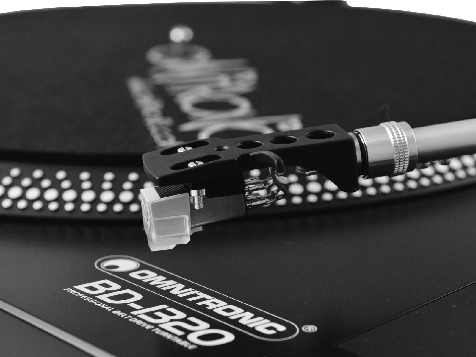 Omnitronic BD-1320 Platine entraînement par courroie noir