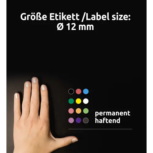 Avery-Zweckform 3143 Pastilles Ø 12 mm vert 270 pc(s) fixation permanente papier Avery-Zweckform 3143 Pastilles Ø 12 mm vert 270 pc(s) fixation permanente papier
