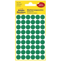Avery-Zweckform 3143 Pastilles Ø 12 mm vert 270 pc(s) fixation permanente papier Avery-Zweckform 3143 Pastilles Ø 12 mm vert 270 pc(s) fixation permanente papier