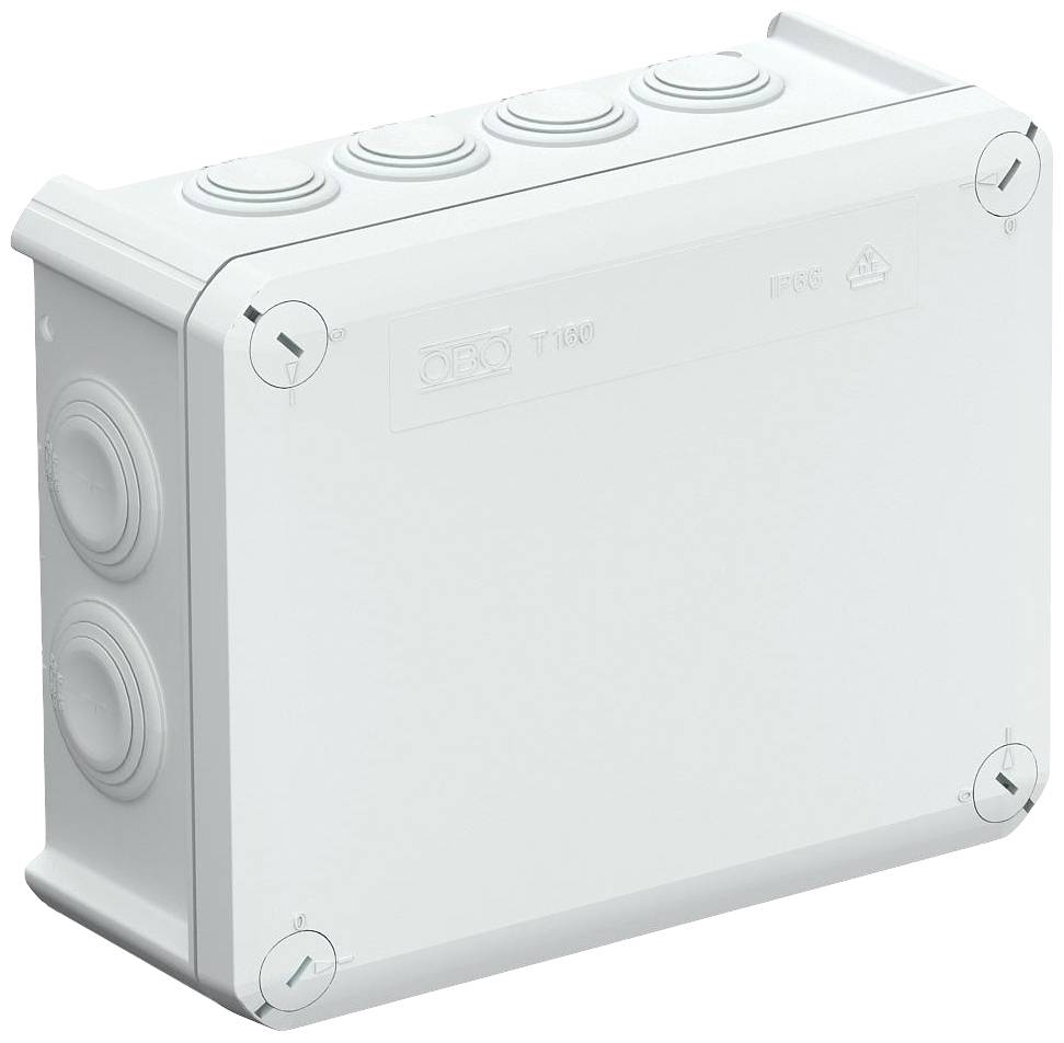 Boîte de dérivation OBO Bettermann 2007093 (L x l x H) 190 x 150 x 77 mm gris clair (RAL 7035) IP66 1 pc(s)