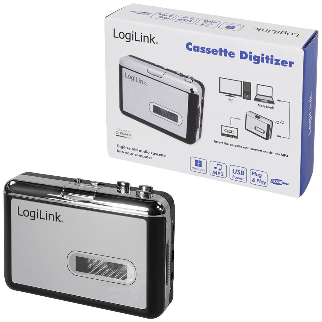 Convertisseur numérique de cassettes audio LogiLink UA0156 argent