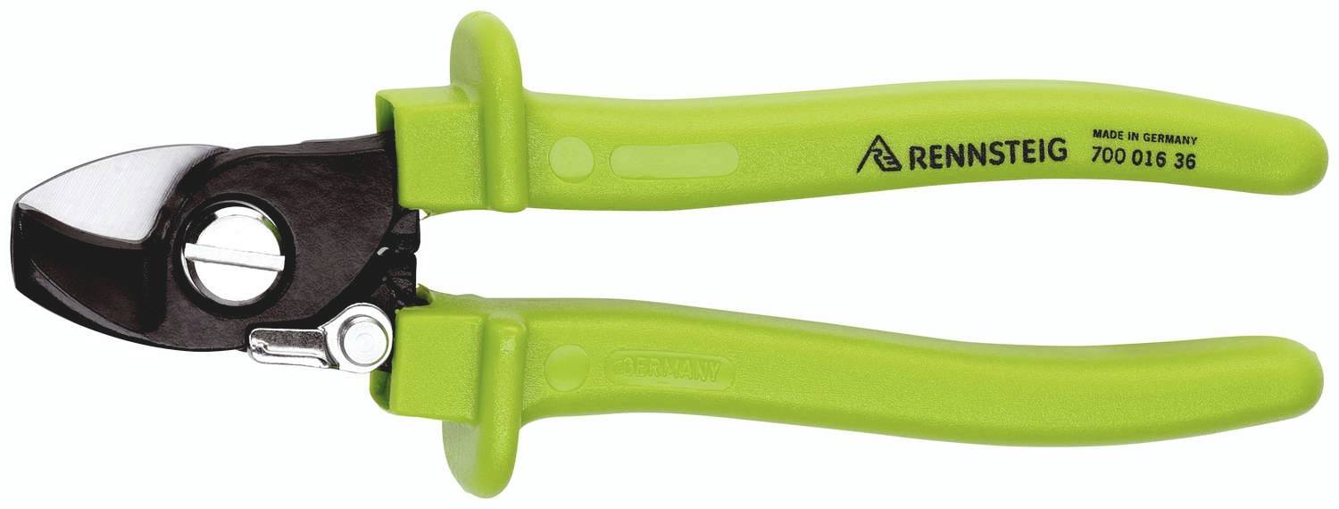 Rennsteig Werkzeuge D15 700 016 36 Pince coupe-câbles Adapté pour (technique d'isolation) câbles en alu et en cuivre, à 1 ou