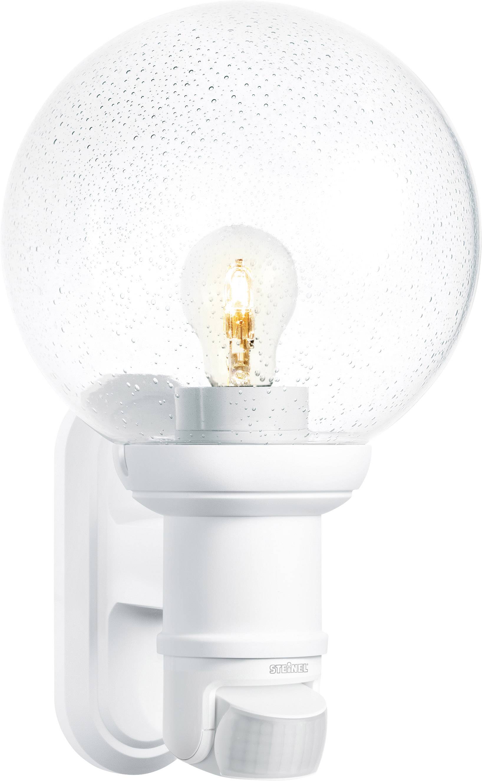 Steinel L 560 S 634315 Applique extérieure avec détecteur de mouvement Ampoule à économie d'énergie, LED E27 60 W blanc