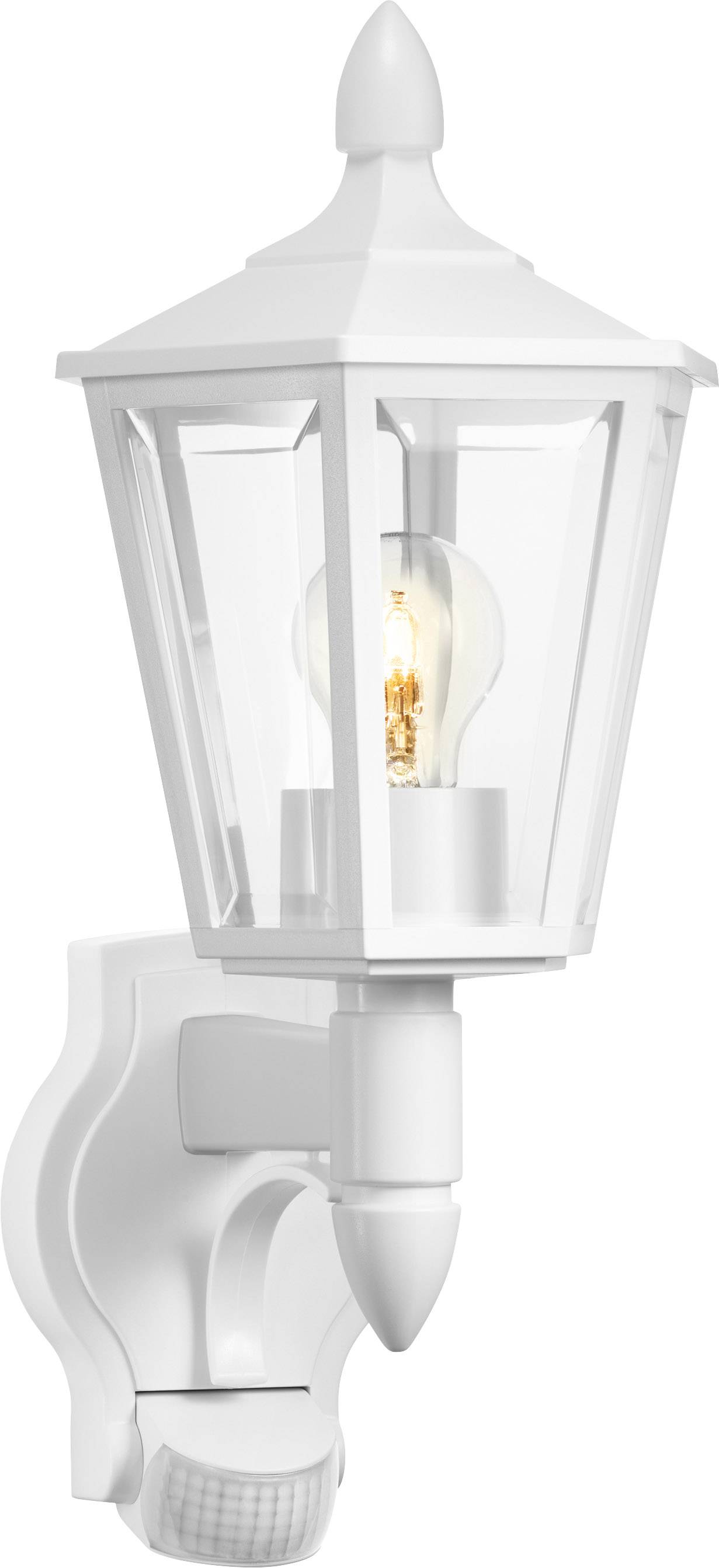 Steinel L 15 S 617912 Applique extérieure avec détecteur de mouvement Ampoule à économie d'énergie, LED E27 60 W blanc