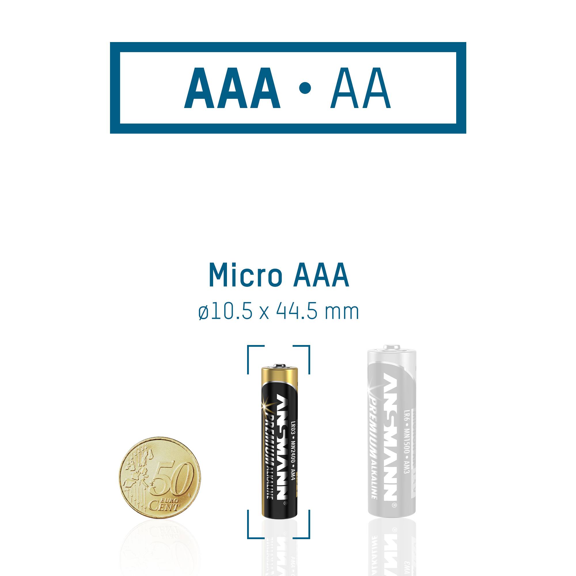 Ansmann Pile LR3 (AAA) alcaline(s) 1.5 V 44 pc(s)