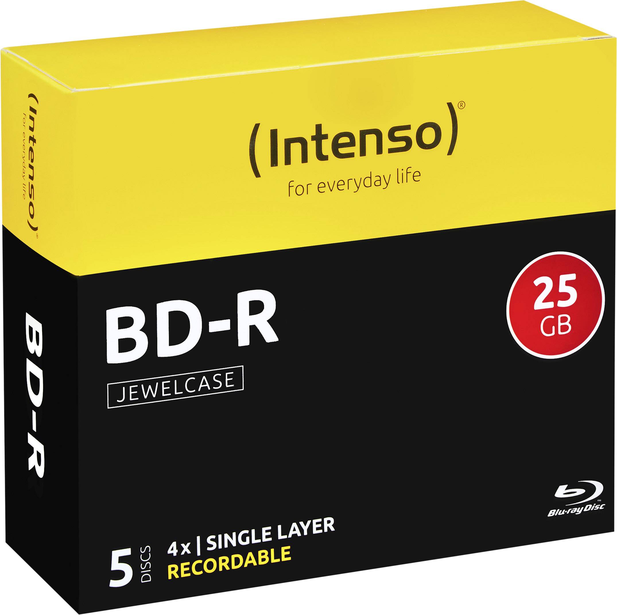 Blu-ray BD-R vierge Intenso 5001215 jewelcase 5 pc(s) 25 GB