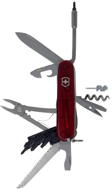 Victorinox CyberTool 41 1.7775.T Couteau suisse Nombre de fonctions 41 rouge (transparent)