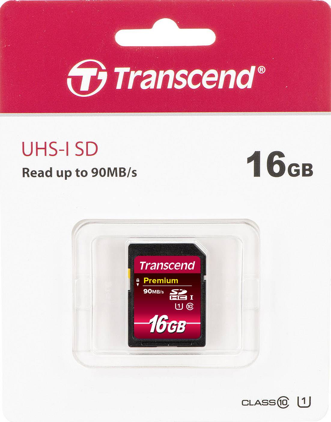 Carte SDHC Transcend Premium 400 16 GB Class 10, UHS-I