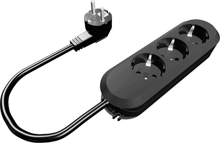 Multiprise x3 Bachmann 387170 noir