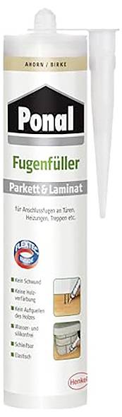 Tube de mastic 'Ponal Fugenfüller Parquet & Stratifié'. Pour sceller les joints des portes, radiateurs et escaliers. Caractéristiques : pas de retrait, peut être peint et élastique.