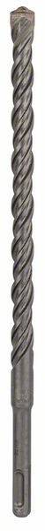 Un foret métallique avec des rainures hélicoïdales, adapté pour percer des matériaux durs comme le béton ou la pierre.