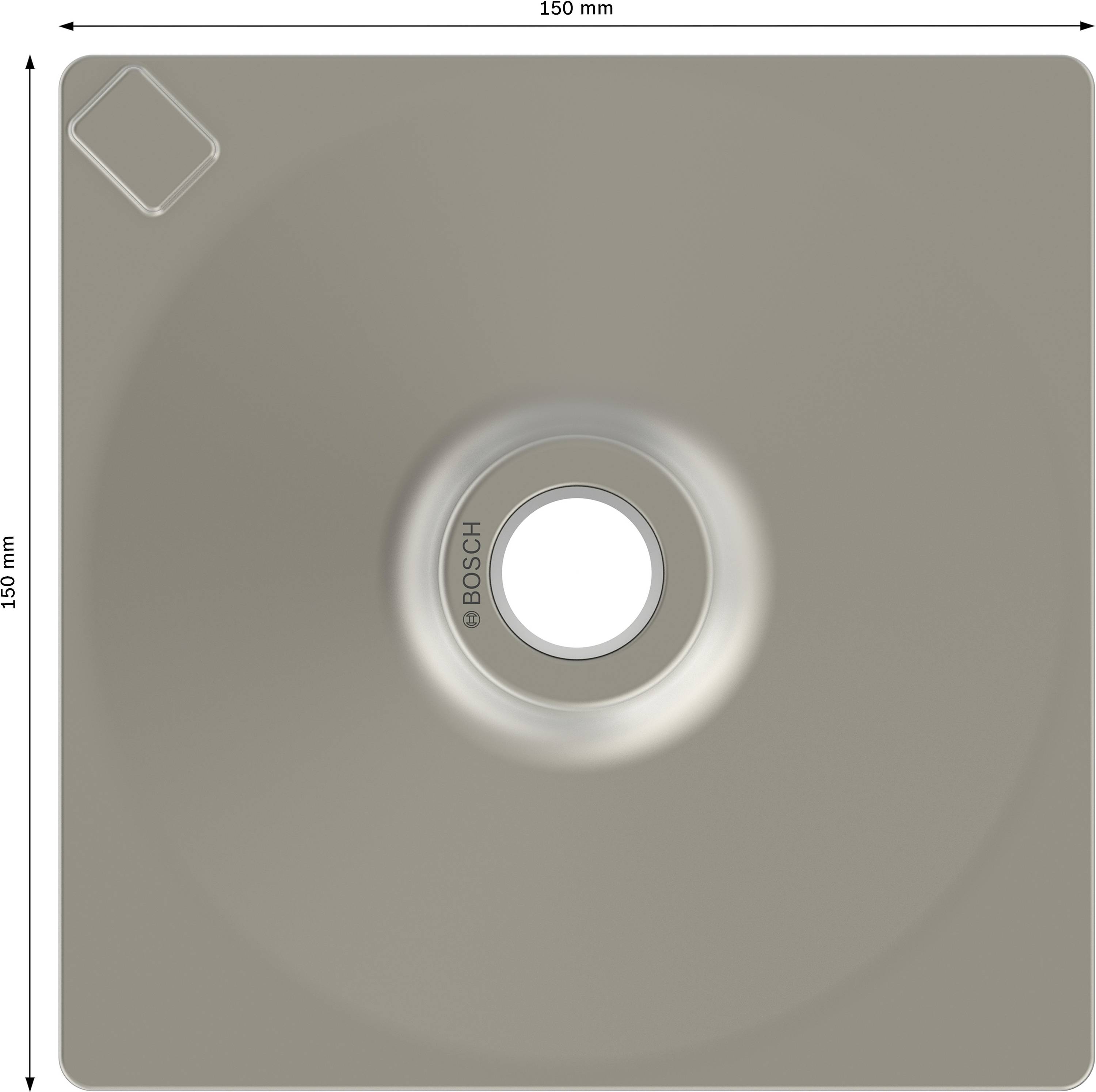 Plateau de damage, 120 x 120 mm pour porte-outil 1 618 609 003 Bosch Accessories 1618633102