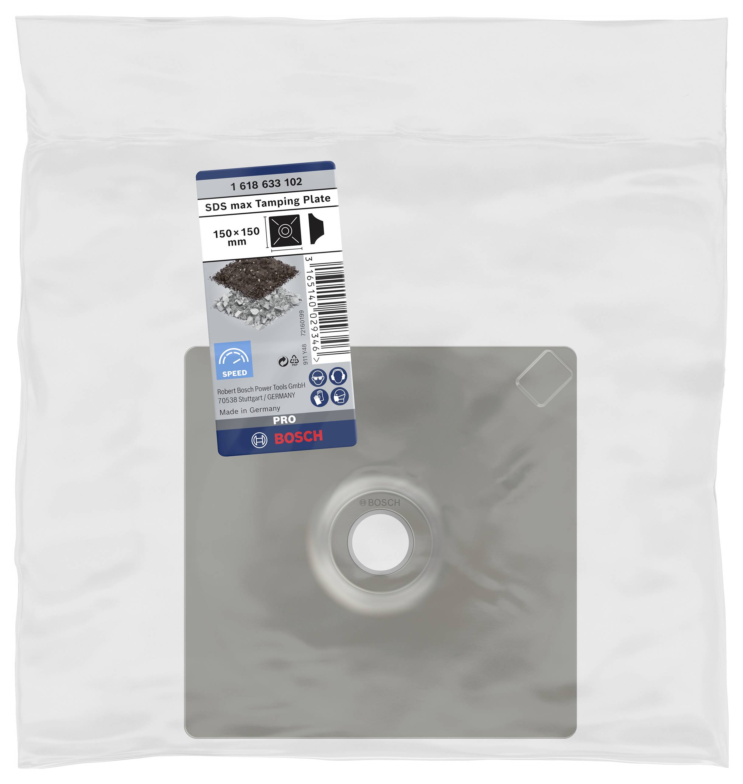 Plateau de damage, 120 x 120 mm pour porte-outil 1 618 609 003 Bosch Accessories 1618633102