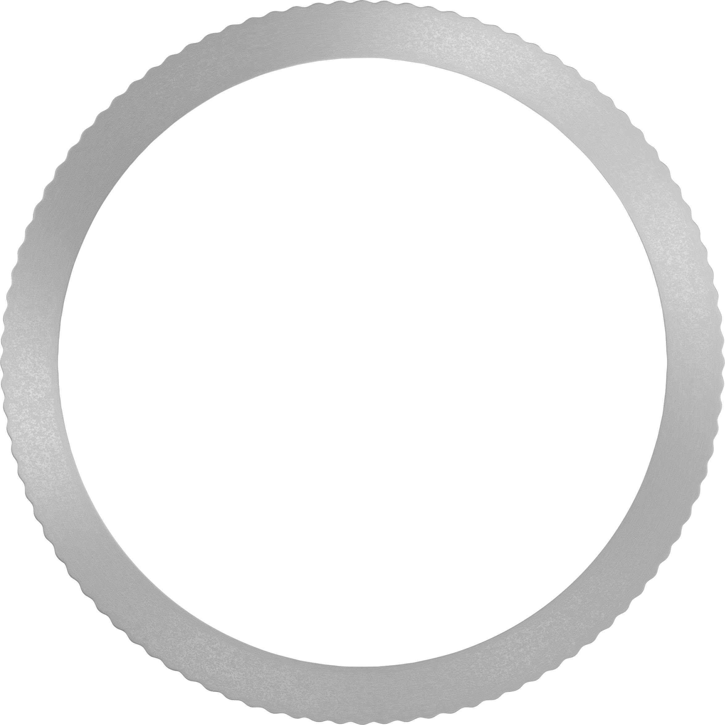 Un cercle gris dentelé sur fond blanc servant d'élément décoratif.