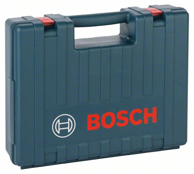 Une boîte à outils bleue avec le logo rouge 'BOSCH'.