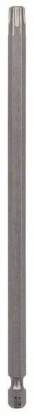 Long, élancé objet métallique à surface striée et corps cylindrique. Convient pour des applications mécaniques précises.