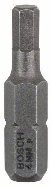 Un embout hexagonal métallique Bosch de 4 mm est utilisé pour la fixation dans les outils.