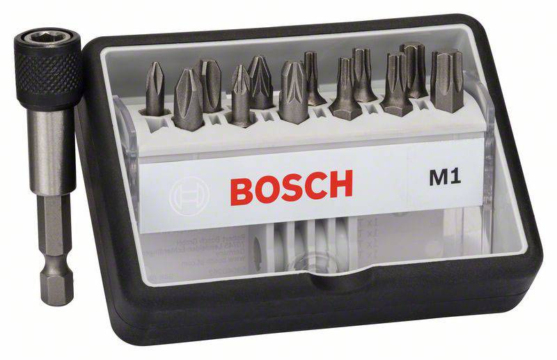 Bosch Accessories Robust Line 2607002563 Jeu d'embouts 13 pièces cruciforme Phillips, vis Pozidriv, 6 pans intérieurs (TX)