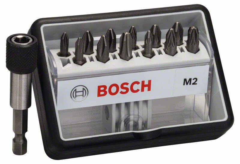 Bosch Accessories Robust Line 2607002564 Jeu d'embouts 13 pièces cruciforme Phillips, vis Pozidriv