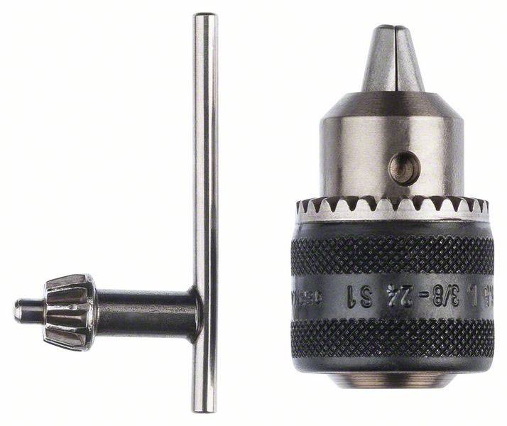 Mandrin à clé jusqu'à 10 mm, 0,5 - 6,5 mm, 3/8" - 24 Bosch 2608571010
