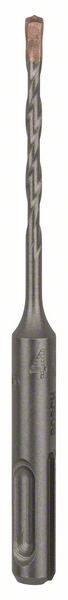 Un foret gris au design hélicoïdal et à pointe rouge. Adapté pour des perçages précis dans des matériaux durs.