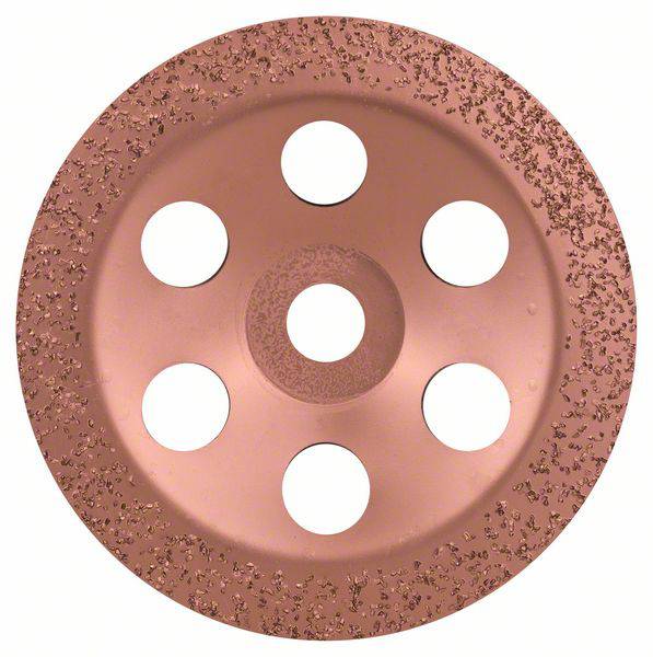 Meule assiette au carbure, 180 x 22,23 mm, grain moyen, plate Bosch 2608600363