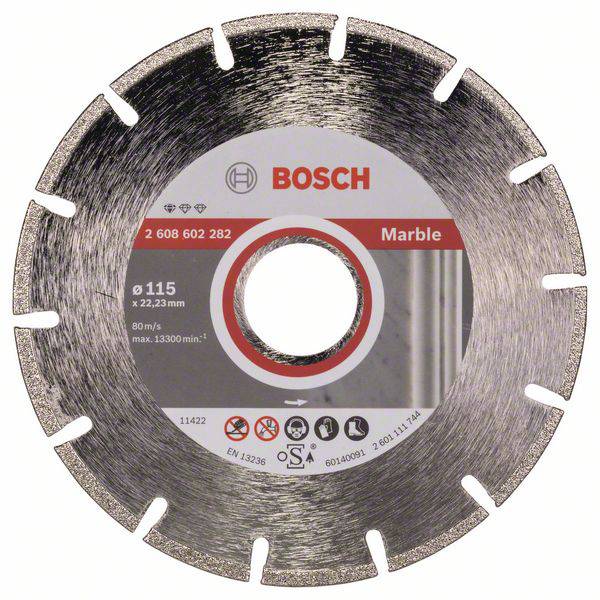Disque à tronçonner diamanté Professional for Marble, 115 x 22,23 x 2,2 x 3 mm Bosch 2608602282