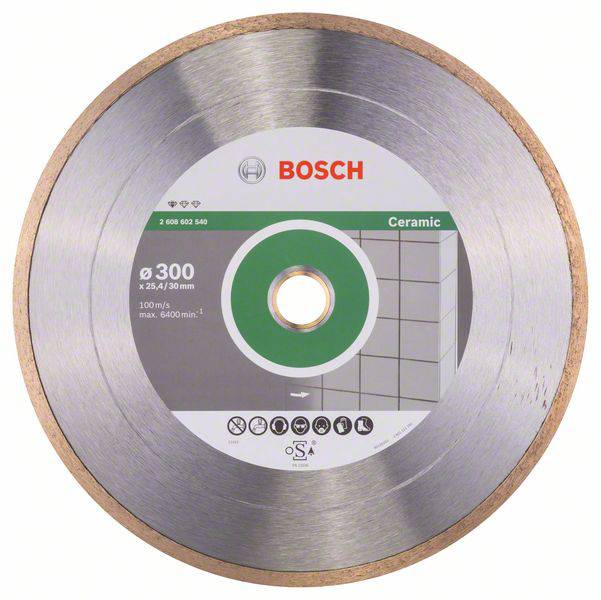 Disque à tronçonner diamanté Professional for Ceramic, 300 x 30+25,40 x 2 x 7 mm Bosch 2608602540