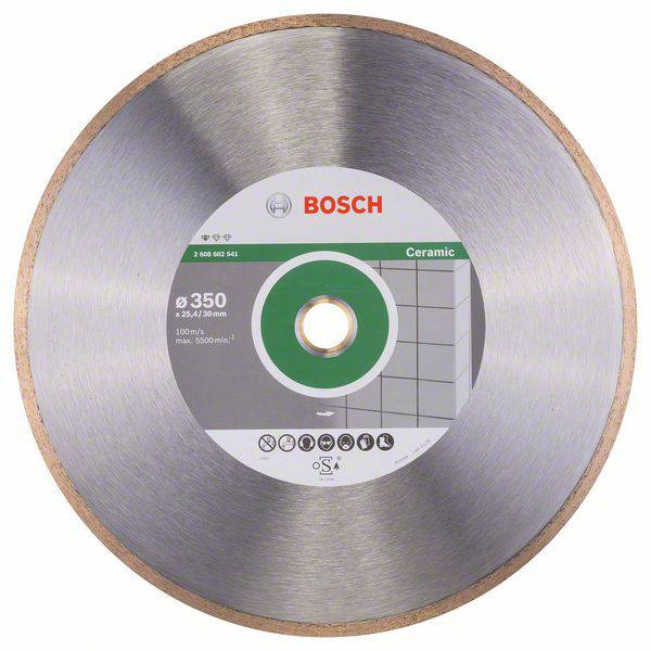 Disque à tronçonner diamanté Professional for Ceramic, 350 x 30+25,40 x 2 x 7 mm Bosch 2608602541