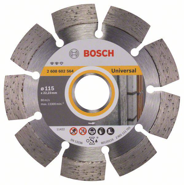 Disque à tronçonner diamanté Expert for Universal, 115 x 22,23 x 2,2 x 12 mm Bosch 2608602564
