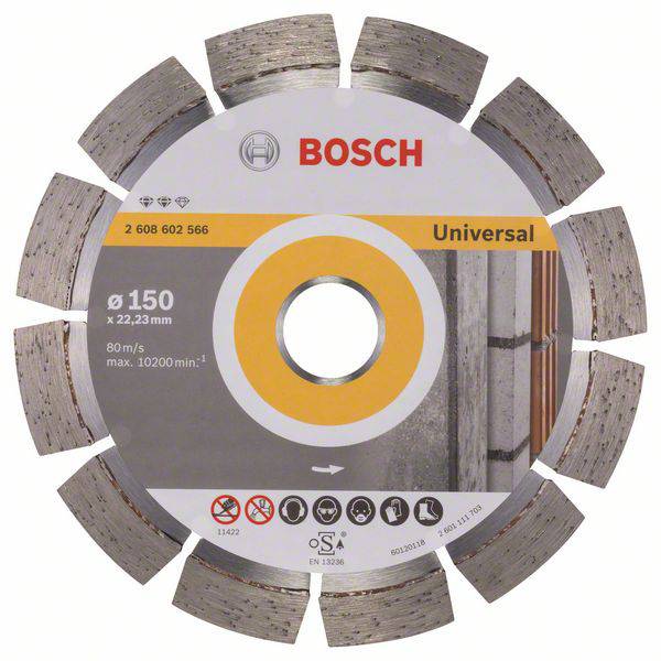 Disque à tronçonner diamanté Expert for Universal, 150 x 22,23 x 2,4 x 12 mm Bosch 2608602566