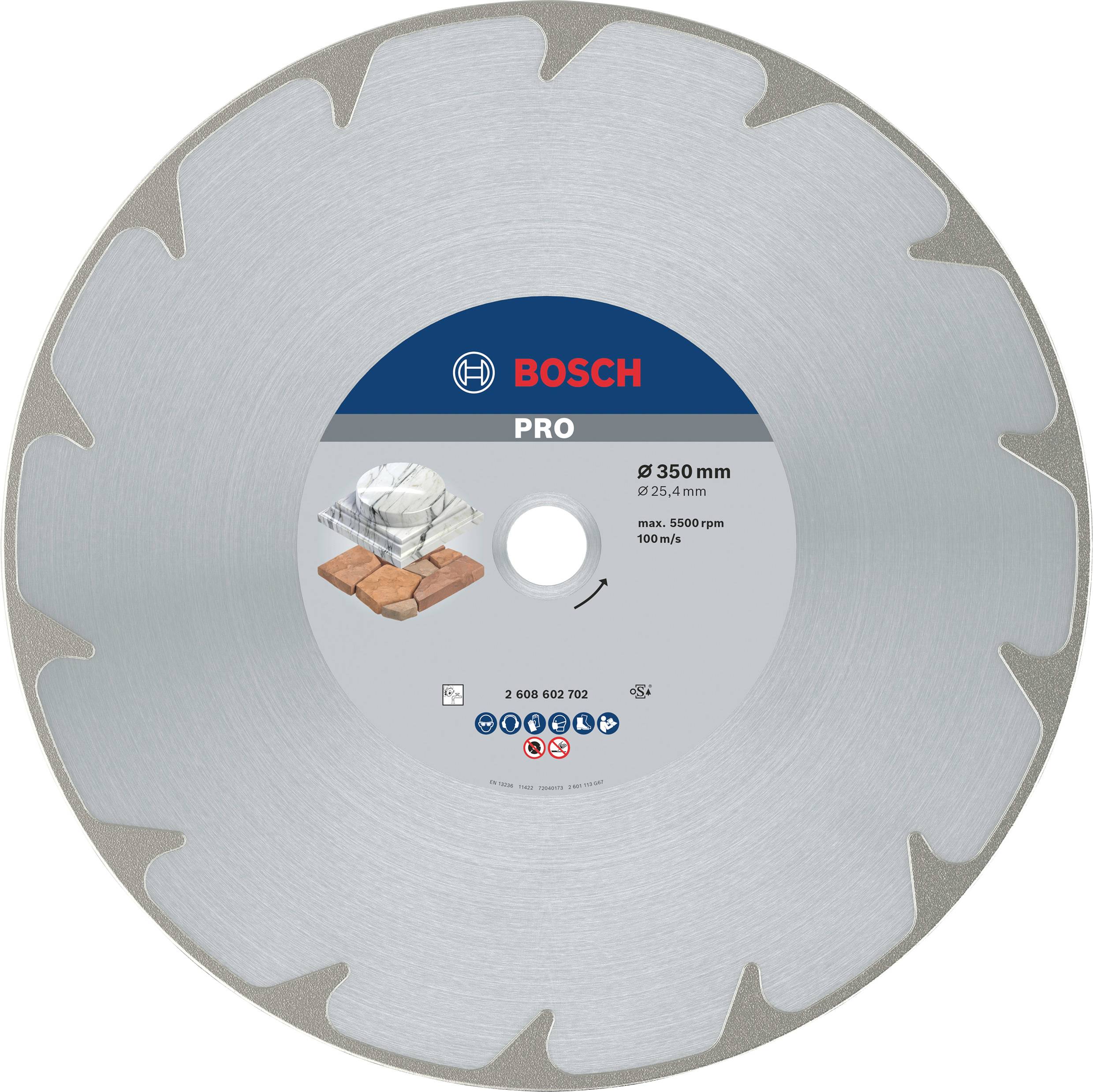 Disque à tronçonner diamanté Best for Marble, 350 x 20,00+25,40 x 2,6 x 5 mm Bosch 2608602702