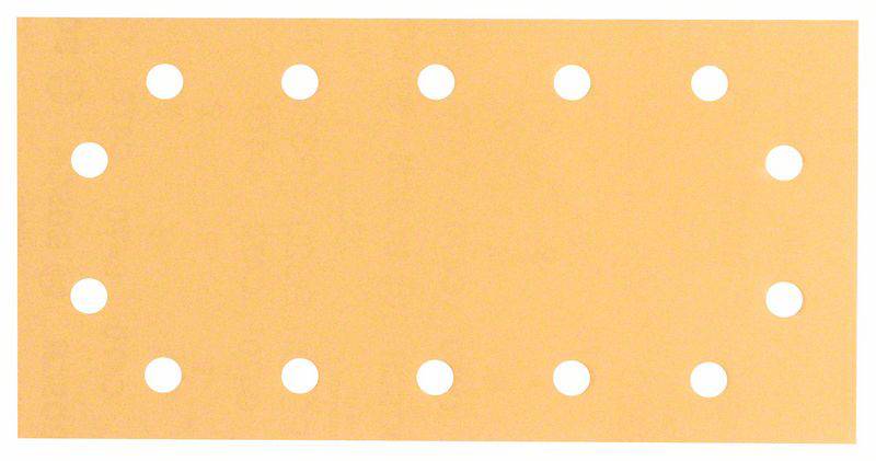Papier abrasif pour ponceuse vibrante avec bande auto-agrippante, perforé Bosch Accessories 2608605268 Grain num 120 (L x l) 230