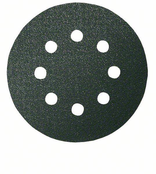 Feuille abrasive pour ponceuse excentrique avec bande auto-agrippante, perforé Bosch Accessories 2608605559 Grain 120 (Ø) 115 mm