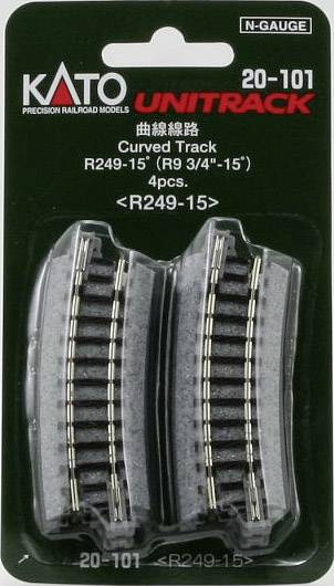 Rail courbe KATO 7078110 (N) Kato Unitrack 4 pc(s)