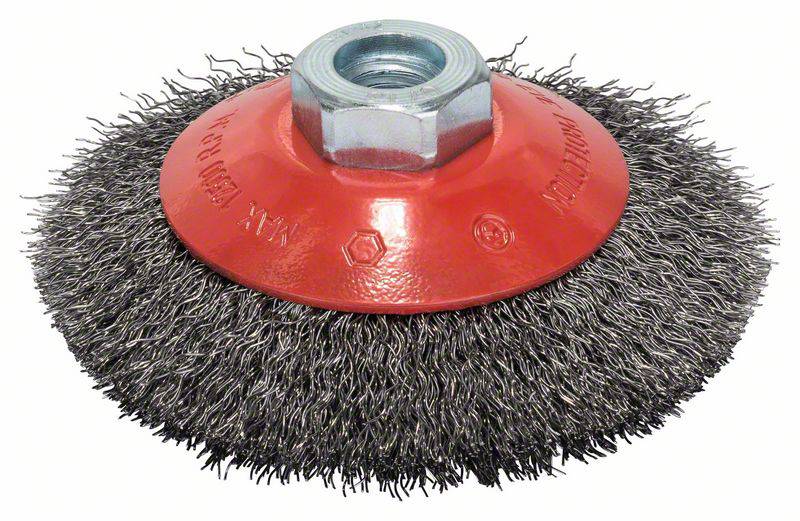 Bosch Accessories Brosse conique, fils ondulés, 100 mm, 0,3 mm, 12500 tr/ min 2608622057 1 pc(s)