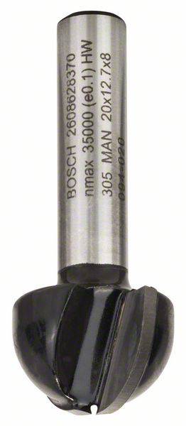 Fraise circulaire de marque BOSCH avec spécifications techniques, utilisée pour les travaux sur bois.