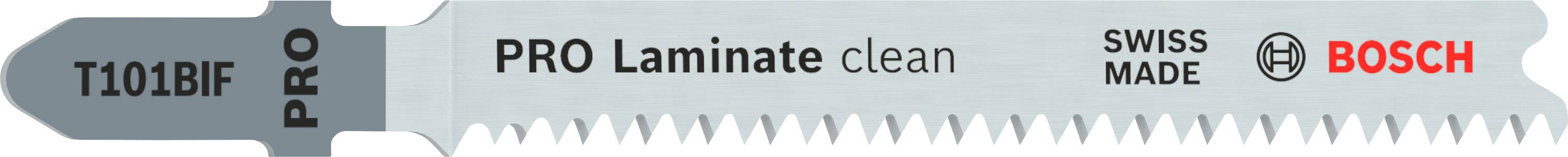 Lame de scie 'PRO Laminate clean', pour des coupes précises dans le stratifié, fabriquée en Suisse par Bosch.