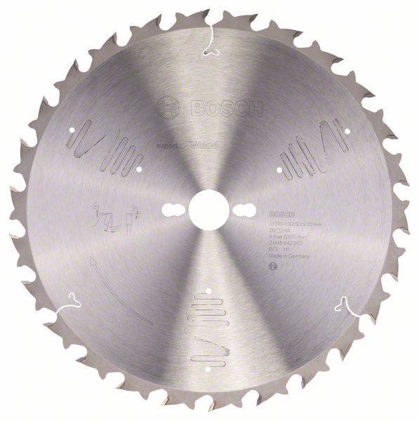 Bosch Accessories Expert for Wood 2608642503 Lame de scie circulaire 300 x 30 x 3.2 mm Nombre de dents: 26 1 pc(s)