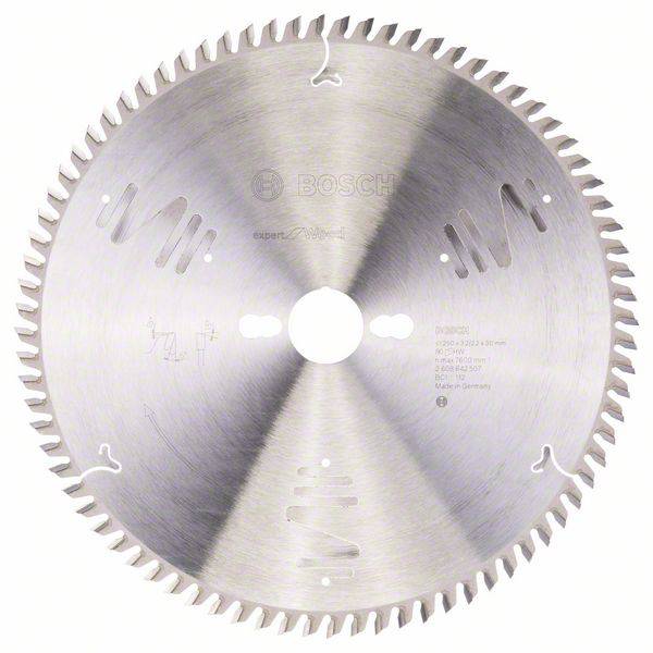 Bosch Accessories Expert for Wood 2608642507 Lame de scie circulaire 250 x 30 x 3.2 mm Nombre de dents: 80 1 pc(s)