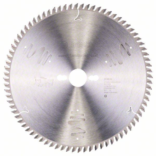 Bosch Accessories Expert for Laminated Panel 2608642516 Lame de scie circulaire 250 x 30 x 3.2 mm Nombre de dents: 80 1 pc(s)