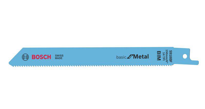 Lame de scie-sabre S 918 BF, Basic for Metal, lot de 2 Bosch Accessories 2608651821 2 pc(s)