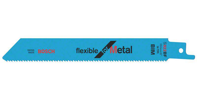 Lame de scie sauteuse S 922 BF, Flexible for Metal, lot de 100 Bosch Accessories 2608656027 100 pc(s)