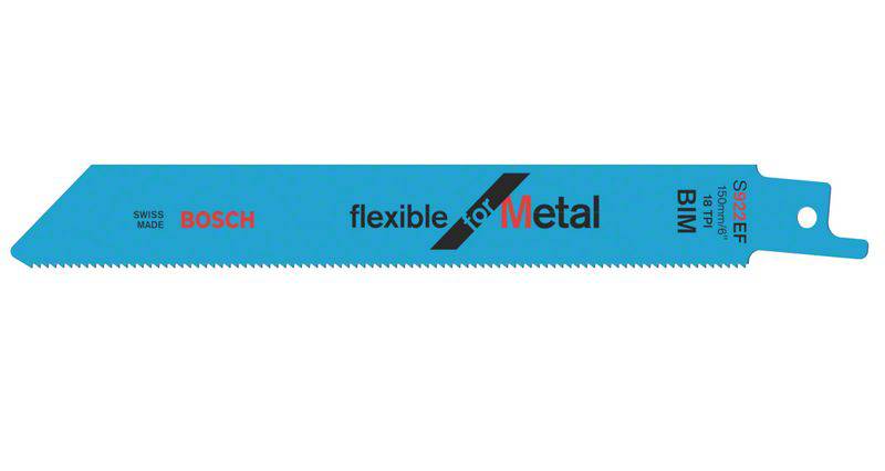 Lame de scie-sabre S 922 EF, Flexible for Metal, lot de 2 Bosch Accessories 2608656038 2 pc(s)