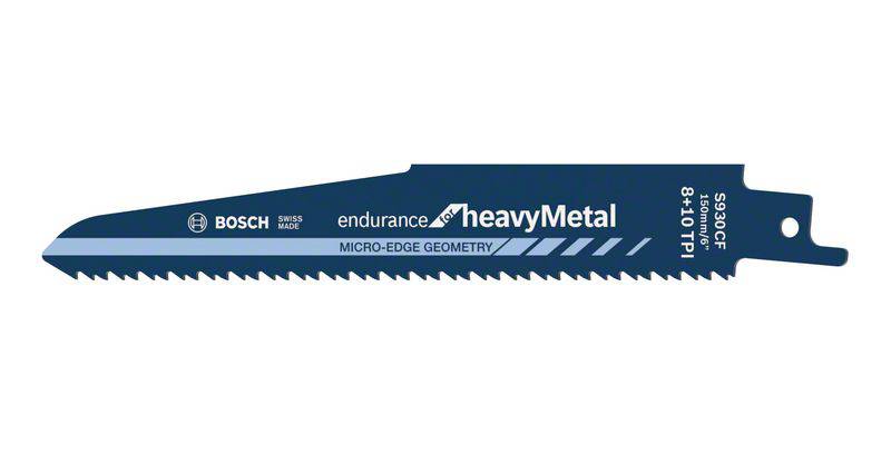 Lame de scie-sabre S 930 CF, Endurance for Heavy Metal, lot de 5 Bosch Accessories 2608657527 5 pc(s)