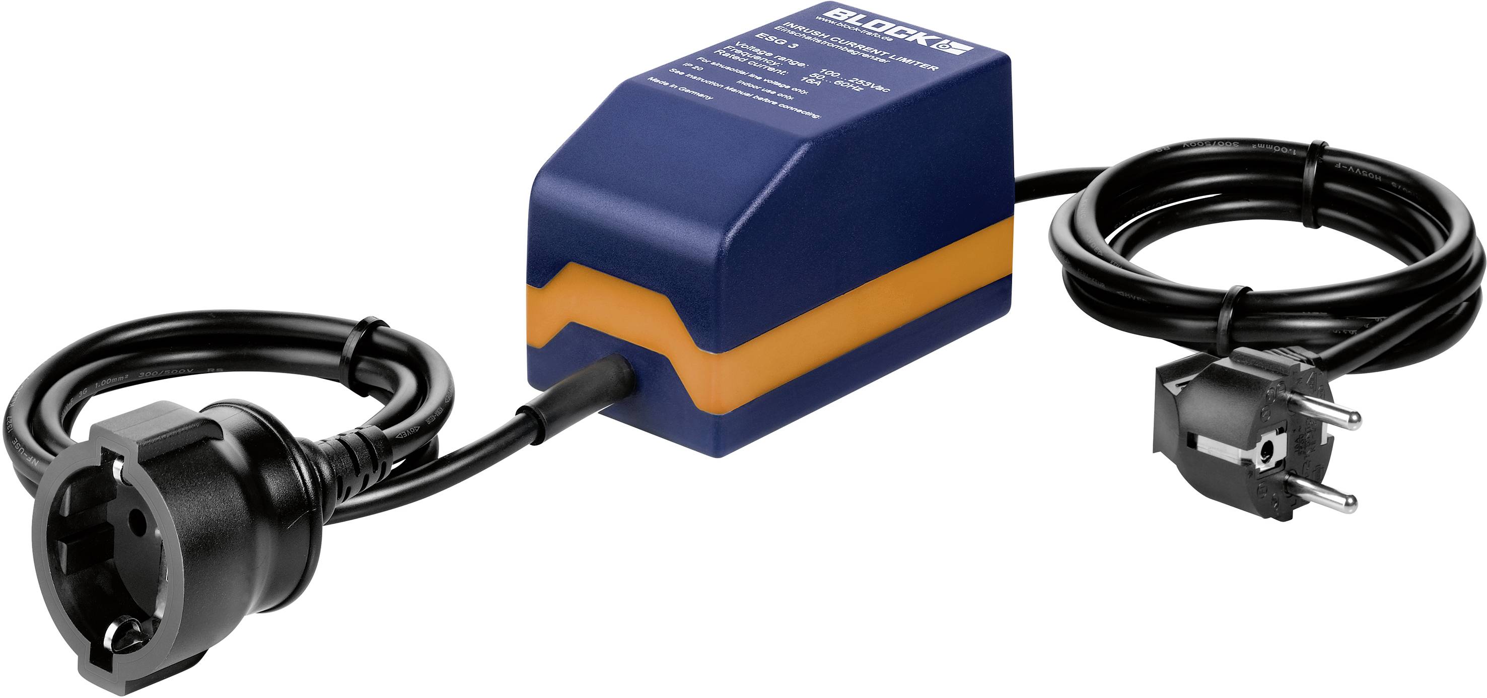 BLOCK ESG 3 Limitateur de courant d'alimentation au démarrage boitier : IP65/ connexion : IP44