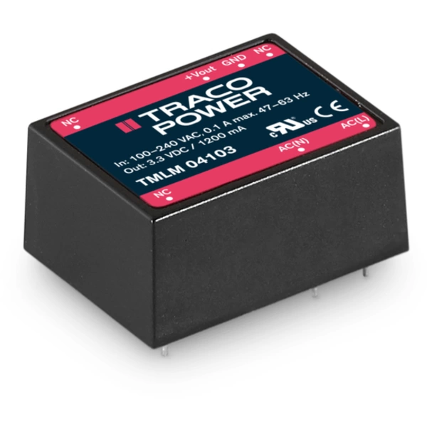 Alimentation CA/CC pour circuits imprimés TracoPower TMLM 04225 12 V/DC 0.25 A 3.6 W Alimentation CA/CC pour circuits imprimés TracoPower TMLM 04225 12 V/DC 0.25 A 3.6 W