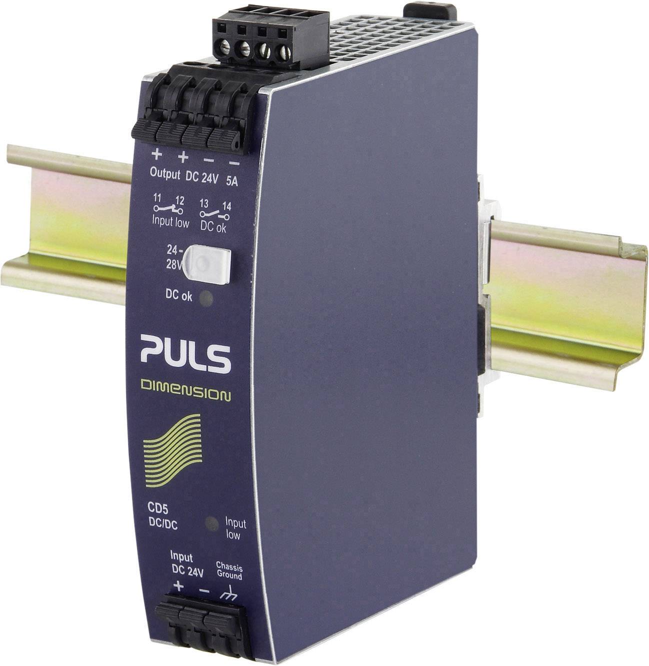 Convertisseur DC/DC DIMENSION CD5 PULS CD5.241-S1 24 V/DC 5 A 120 W